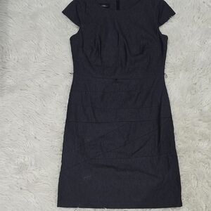 Alyx Blue Sheath Mini Dress Cap Sleeve